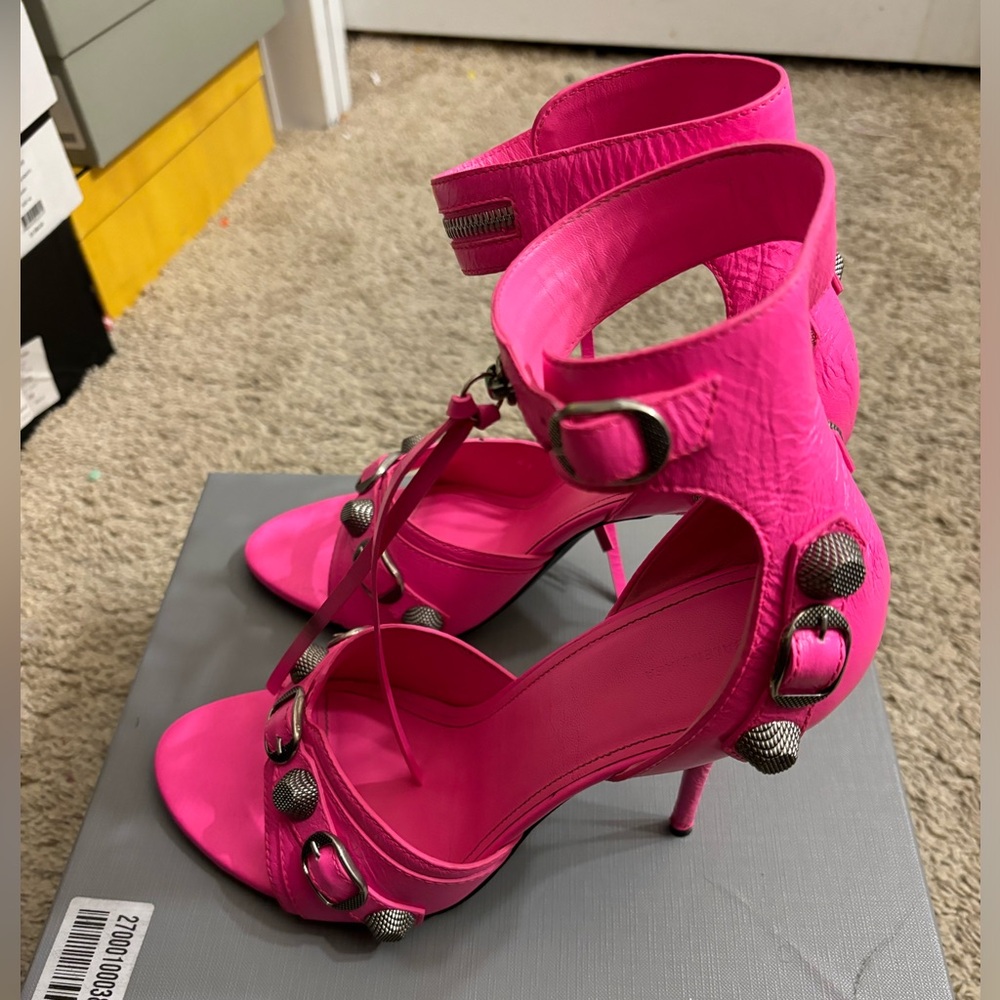 Balenciaga Cagole Pink Sandals
